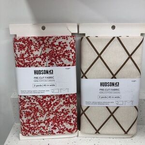 Hudson 43 Red and Brown Pre-Cut Fabric Set